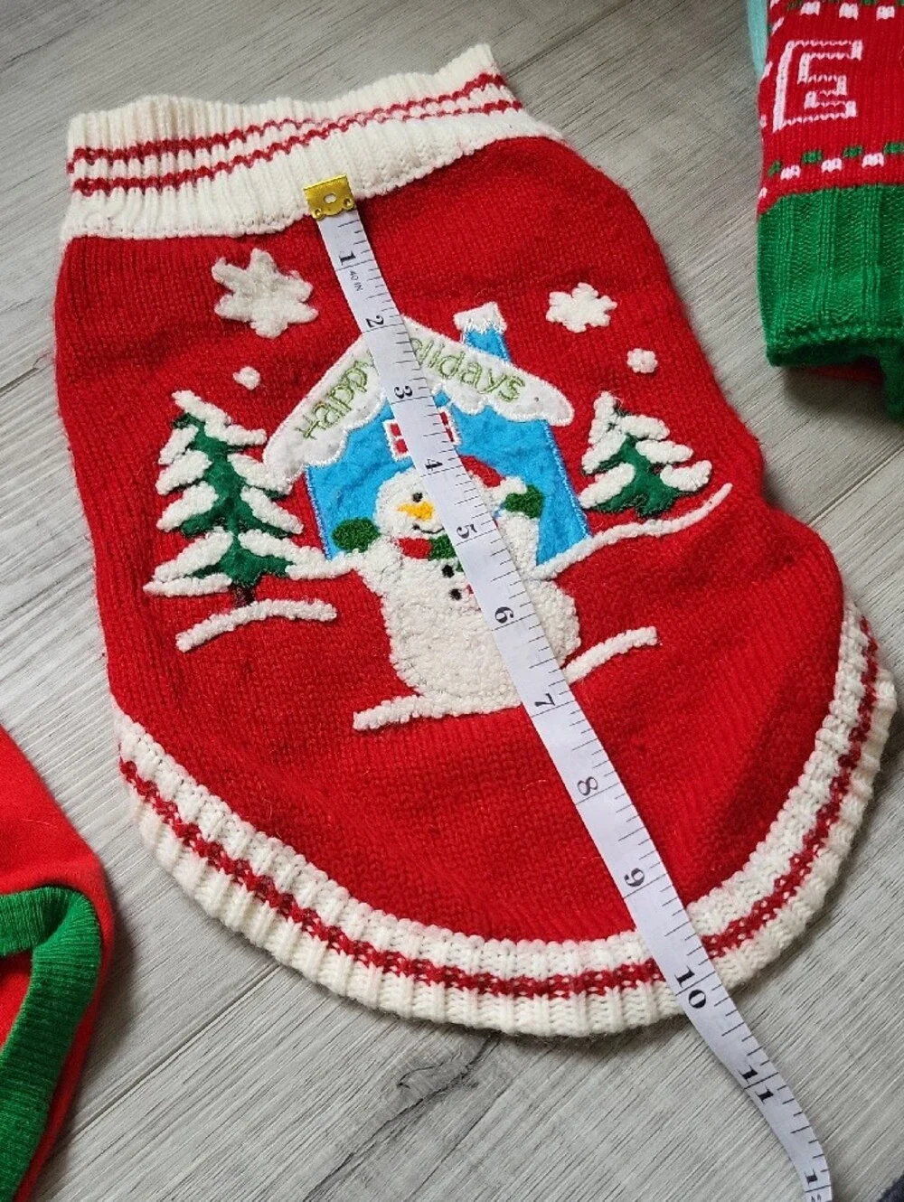 Holiday Pet Sweaters and Shirt Pack - Red and Light Blue